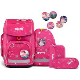 ERGOBAG Schulranzen Cubo Sternzaubär (20 l, Pink)