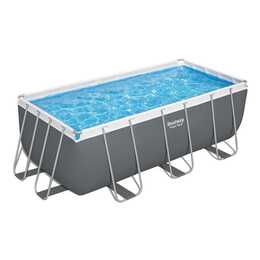 BESTWAY Piscina fuori terra con struttura tubolare in acciaio Power Steel (201 cm x 412 cm x 122 cm)