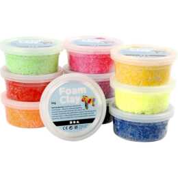CREATIV COMPANY Pasta per modellare Foam Clay (350 g, Multicolore)