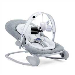 CHICCO Hoopla Transat pour bébé (Argent, Gris, Blanc)