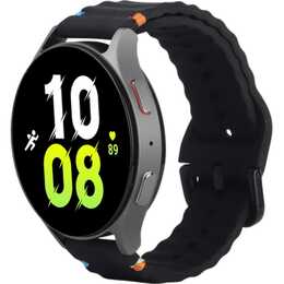 JUST IN CASE ActiveFlex Armband (Samsung Galaxy Galaxy Watch 20 mm, Schwarz)