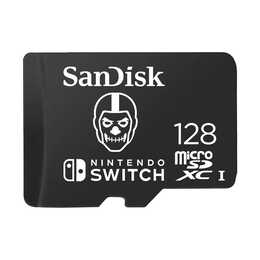 SANDISK MicroSDXC Nintendo Switch Fortnite Edition (UHS-I Class 3, 128 GB, 100 MB/s)
