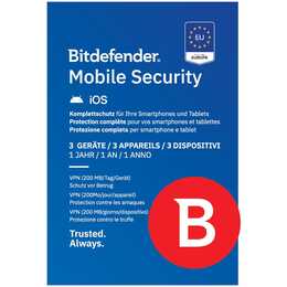 BITDEFENDER Mobile Security 1y 3D ESD CH (Jahreslizenz, 3x, 12 Monate, Deutsch)