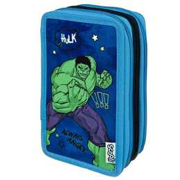 SCOOLI Astuccio Avengers Marvel (Verde, Blu)