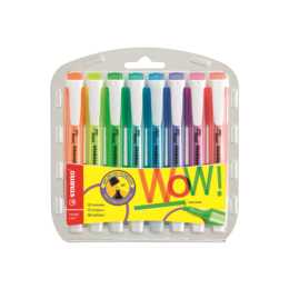 STABILO Textmarker Swing Cool (Violett, Pink, Gelb, Orange, Grün, Rot, Blau, Türkis, 8 Stück)