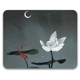 EG Mauspad - grau - Blume