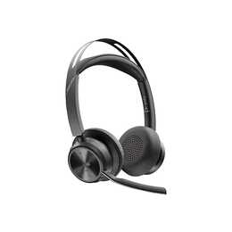 POLY Office Headset Voyager Focus 2 (On-Ear, Kabellos, Schwarz)