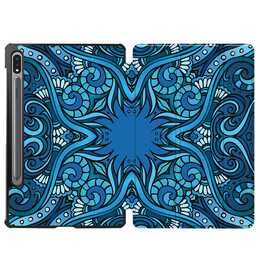 EG Hülle für Samsung Galaxy Tab S8+ 12.4" (2022) - Blau - Bandana
