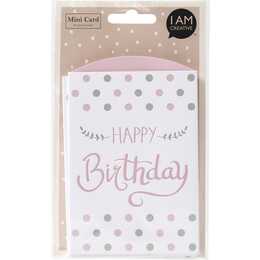 I AM CREATIVE Biglietto di auguri Happy Birthday (Compleanno, Multicolore)
