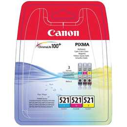 CANON CLI-521 (Gelb, Magenta, Cyan, Multipack)