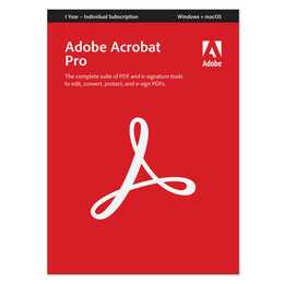 ADOBE Acrobat Pro (Jahreslizenz, 1x, 12 Monate, Englisch)