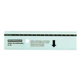 RUMOLD Righello (30 cm, Argento)