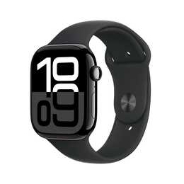 APPLE Watch Series 10 GPS (46 mm, Aluminium, Diamantschwarz, S/M)