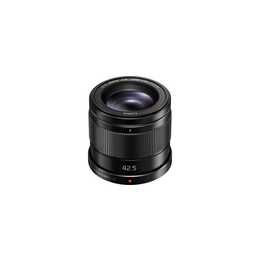 PANASONIC Lumix G H-HS043E 42.5mm F/1.7-22 (M43-Mount, Schwarz)