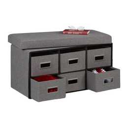 RELAXDAYS Banc (Gris foncé, Noir)