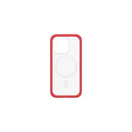 RHINOSHIELD Backcover MagSafe Mod NX (iPhone 15 Pro Max, Transparent, Rot)