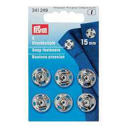 PRYM GROUP Druckknöpfe (Silber, Metall, 6 Stück)