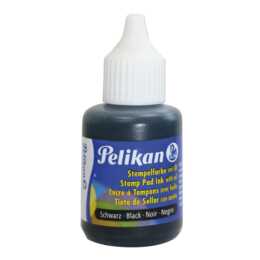 PELIKAN Stempelfarbe (Schwarz, 30 ml, 1 Stück)