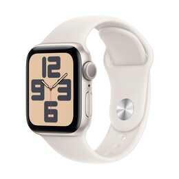 APPLE Watch SE 2024 GPS (40 mm, Aluminium, Polarstern, M/L)