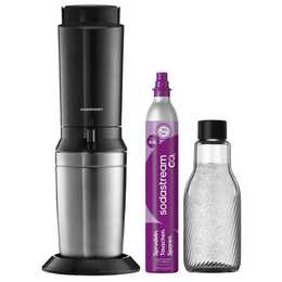 SODASTREAM Crystal 3.0 (60 l, Schwarz, Edelstahl)
