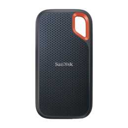 SANDISK Extreme Portable V2 (USB Typ-C, 2000 GB, Orange, Schwarz)
