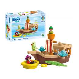 PLAYMOBIL Junior La nave pirata di Peter Pan con schizzi d'acqua (71769)