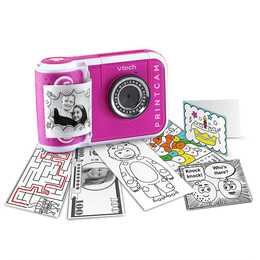 VTECH Appareil photo pour enfants KidiZoom Print Cam (2 MP, DE, IT, FR, ES, NL)