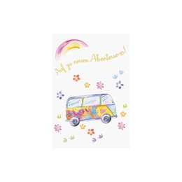 ABC Cartes à motifs Hippiebus (Adieu, B6, Multicolore)