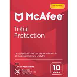 MCAFEE Total Protection (Licenza annuale, 10x, 1 anno, Tedesco)