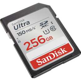 SANDISK SDXC Ultra (Class 10, 256 Go, 150 Mo/s)