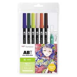 TOMBOW Brushpen Manga Wind Crayon feutre (Multicolore, 6 pièce)
