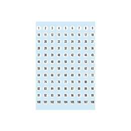 HERMA Étiquettes scolaires (Noir, Blanc, 5 feuille)