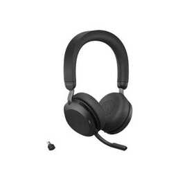 JABRA Office Headset Evolve2 75 Duo (On-Ear, Kabel und Kabellos, Schwarz)