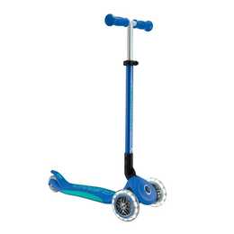 GLOBBER Scooter Primo Foldable Plus Lights Mini (Blau)