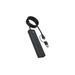 ICY BOX IB-HUB1737-C3 (7 Ports, USB C, USB A)