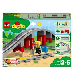 Pont ferroviaire et rails LEGO DUPLO (10872)