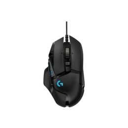 LOGITECH G502 Hero Maus (Kabel, Gaming, Schwarz)