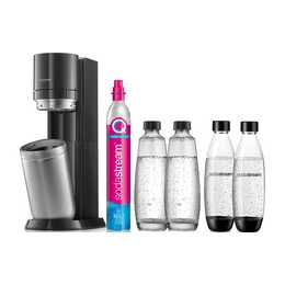 SODASTREAM DUO Megapack XL (60 l, Nero, Acciaio inox)