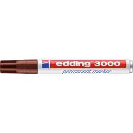 EDDING Permanent Marker 3000 (Braun, 1 Stück)