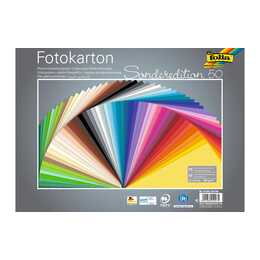 FOLIA Fotokarton 50er (Mehrfarbig, 50 Stück)