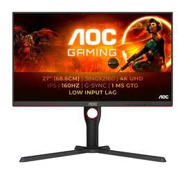 AOC U27G3X (27", 3840 x 2160, Nero, Rosso)