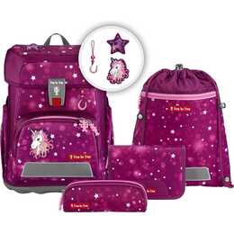 STEP BY STEP Schulranzen Set Cloud Sweet Unicorn Nuala (19 l, Pink)