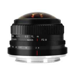 7ARTISANS Fisheye 4mm F/2.8-16 (E-Mount, Nero)