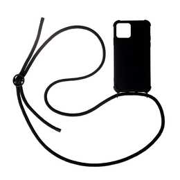 URBANY'S Backcover mit Kordel Necklace (iPhone 14 Plus, Schwarz)