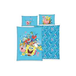 HERDING Federe e copripiumone Spongebob (Film, serie e fumetti, Cotone)