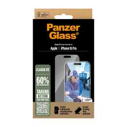PANZERGLASS Vetro protettivo da schermo Classic Fit (iPhone 16 Pro, 1 pezzo)