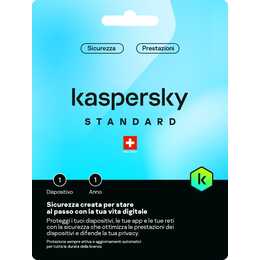 KASPERSKY LAB Standard (Licenza annuale, 1x, 12 Mesi, Italiano)