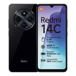 XIAOMI Redmi 14C (256 GB, Schwarz, 6.88", 50 MP)