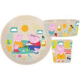 KOZIOL Kindergeschirr-Set Connect Peppa Pig (Peppa Pig)