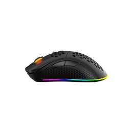 DELTACO GAMING DM220 - Mouse da gioco radiocomandato, 7 tasti, 4800 DPI illuminato, ricaricabile